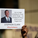 A protester holds a photo of Stephon Clark during a Black Lives Matter demonstration outside of Sacramento City Hall on March 22, 2018 in Sacramento, California.